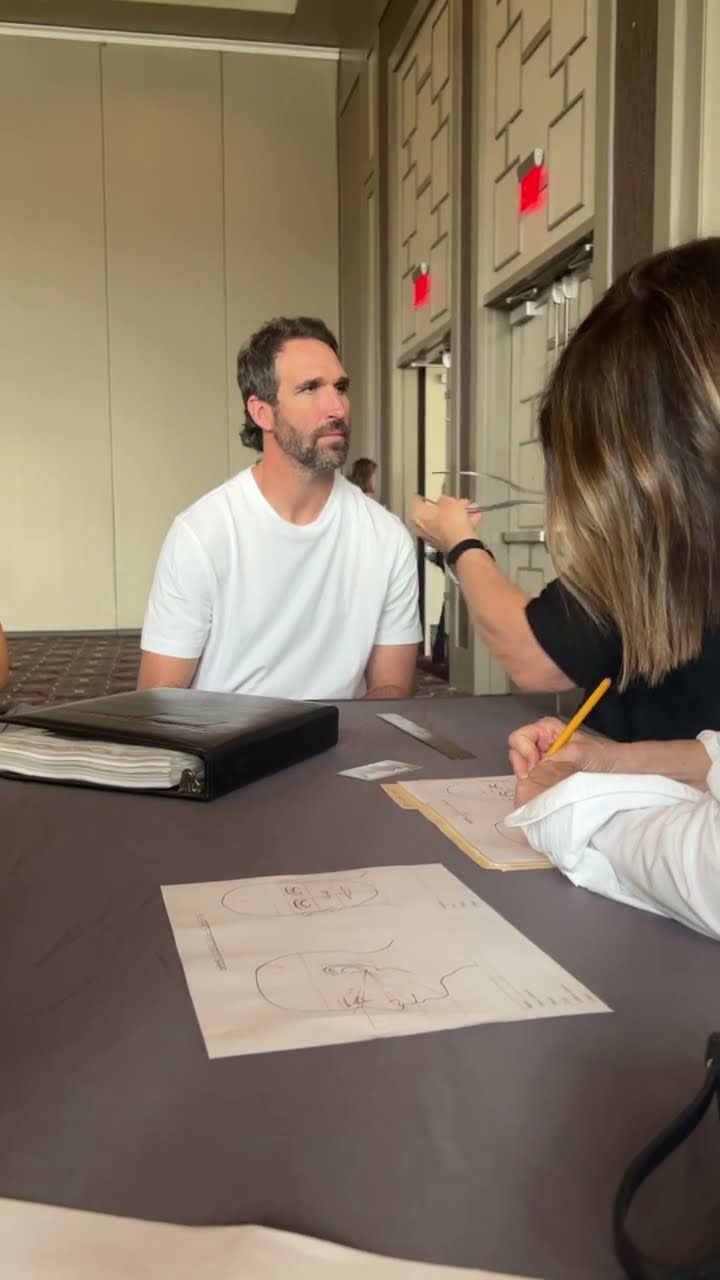 Jared Allen Getting Measured For His Pro Football Hall of Fame Bust ?
